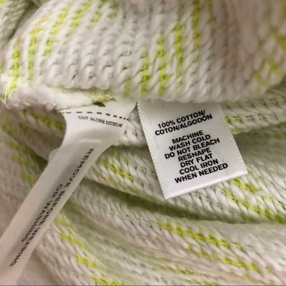 Lou & Grey Neon Green Striped Drawstring Shorts - Picture 7 of 8